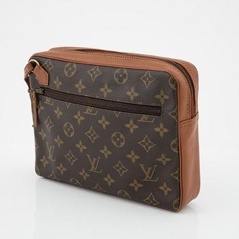 Louis Vuitton, A vintage monogram canvas clutch.