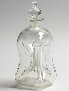 BRÄNNVINSKARAFF, glas, 1900-tal.