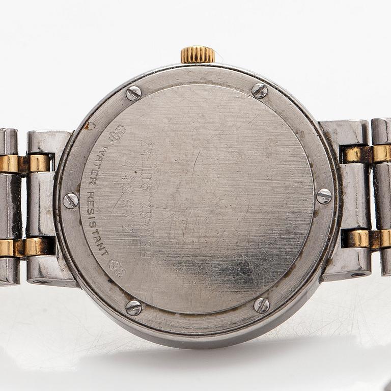 Corum, "Romulus", armbandsur, 24 mm, guld / stål, diamanter, quartz.