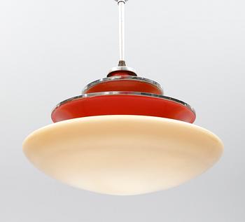 TAKLAMPA, art déco, 1900-talets första kvartal. Höjd ca 48 cm.