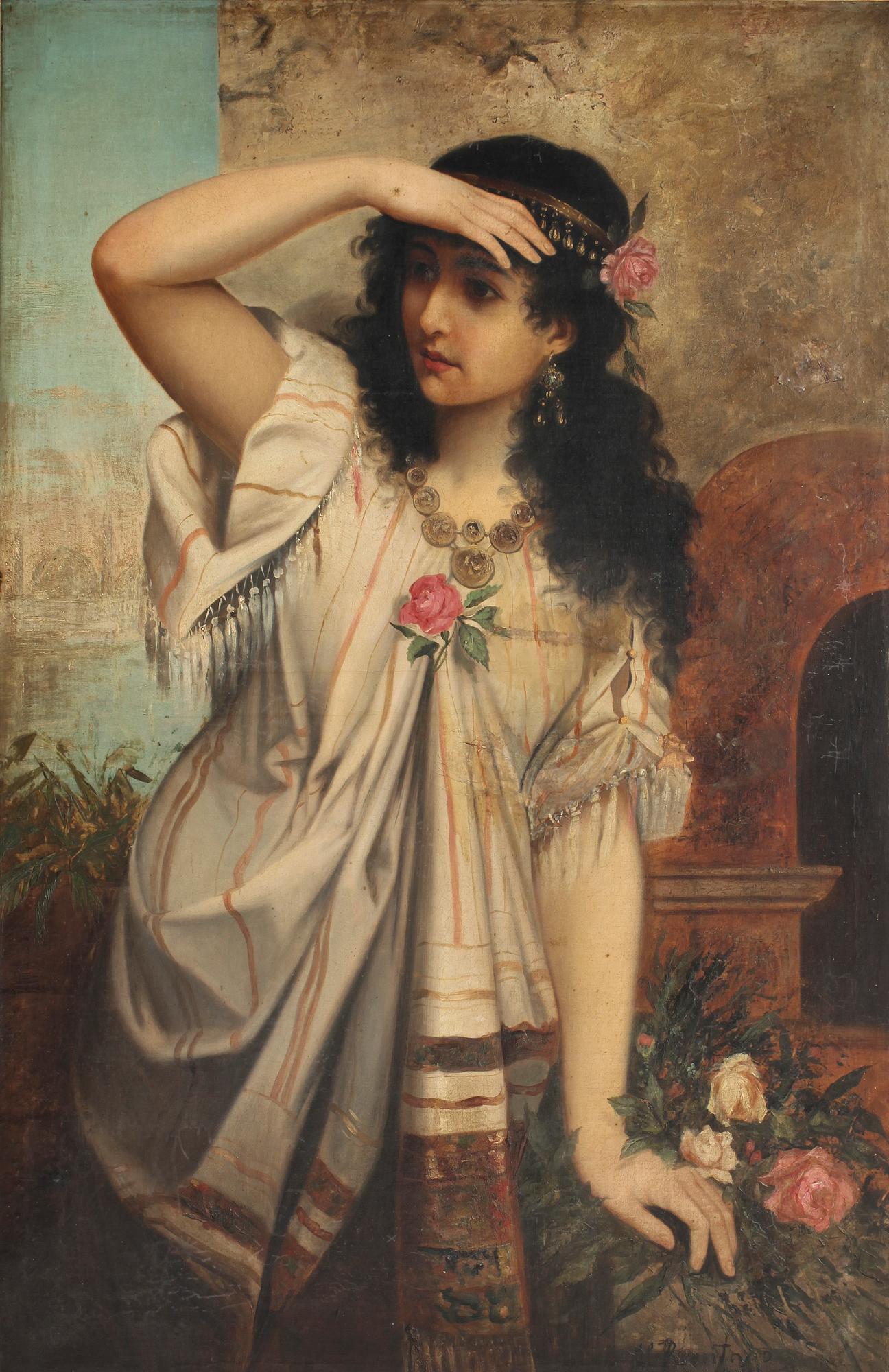 ANTON BRENTANO, tillskriven, olja på duk, sign.