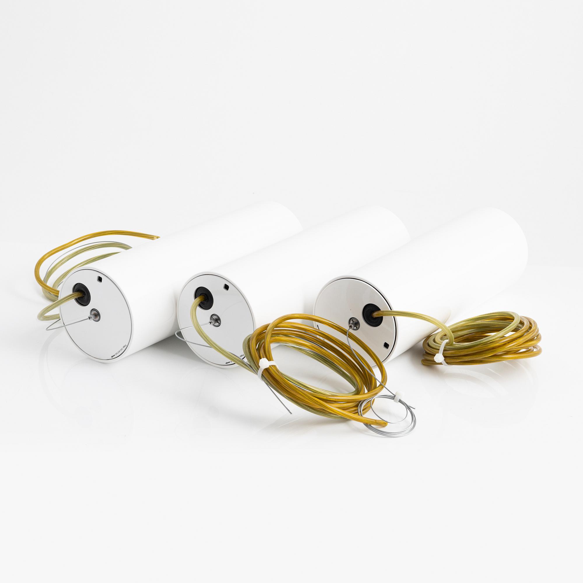 Taklampor, 3st, "Kap Suspension White", Flos Architectural, Italien.