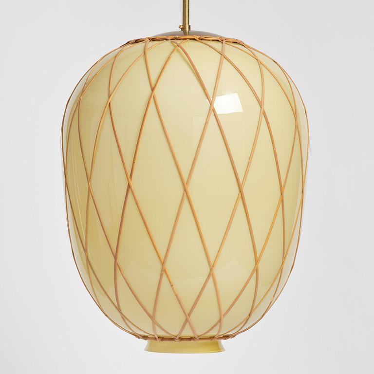Harald Notini, a pair of ceiling lamps model 11555, Arvid Böhlmarks Lampfabrik, Stockholm, 1940s.