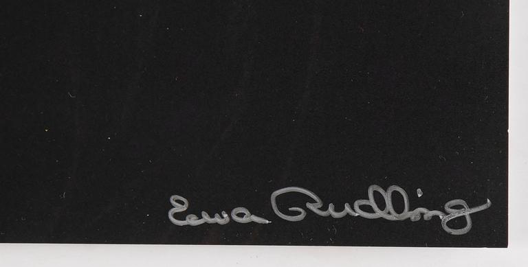 Ewa Rudling, färgfotografi föreställande Nico, signerat.