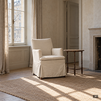 Armchairs, 4, contemporary, purchased from Walles & Walles.