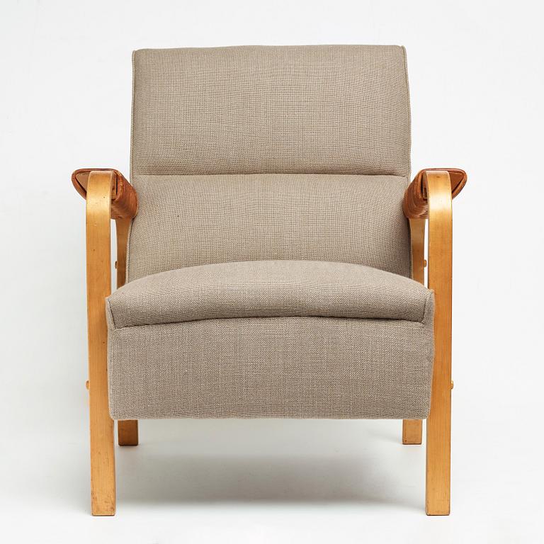 Alvar Aalto, a "model 48" easy chair for Oy Huonekalu- ja Rakennustyötehdas AB, Finland 1940-50's.