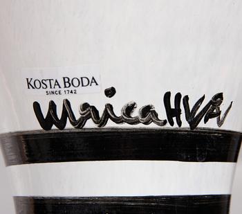 VASER, 2 st, Ulrika Hydman-Vallien, Kosta Boda. Sign.