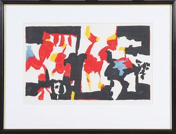 LENNART RODHE, färglitografi, sign o dat 1965. Numr 91/280.