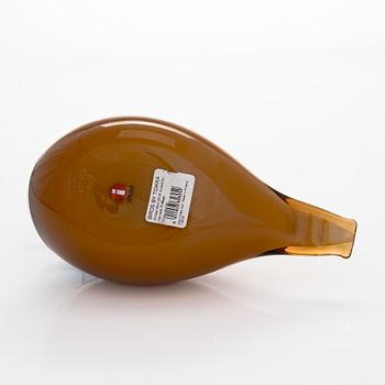 Oiva Toikka, a 'Harvest Puffball' glass bird, signed O. Toikka Iittala 2016.