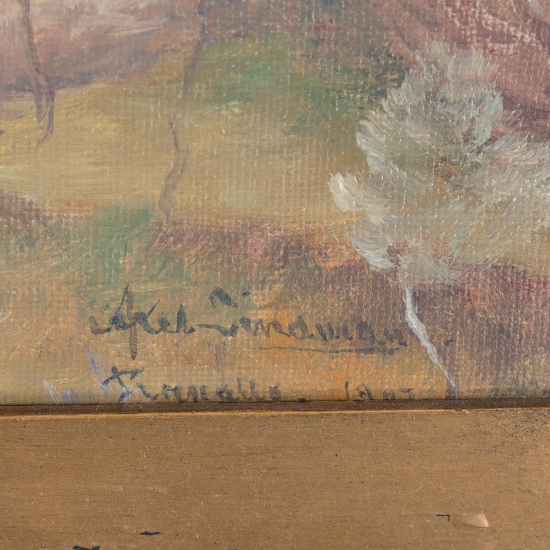 AXEL LINDMAN, olja på duk, signerad och daterad 1909.