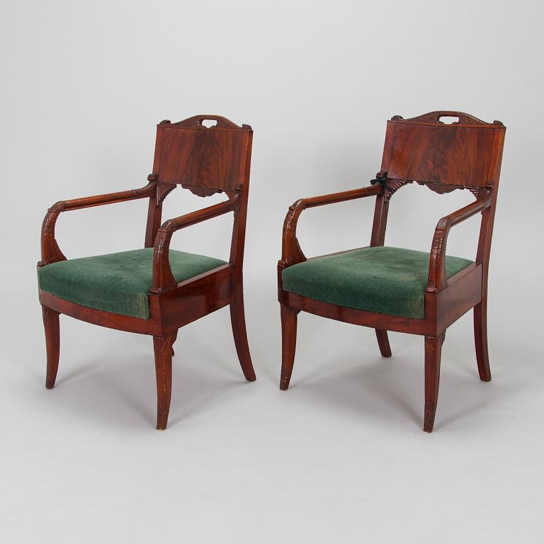 Nojatuolipari, 1800-luvun puoliväli.