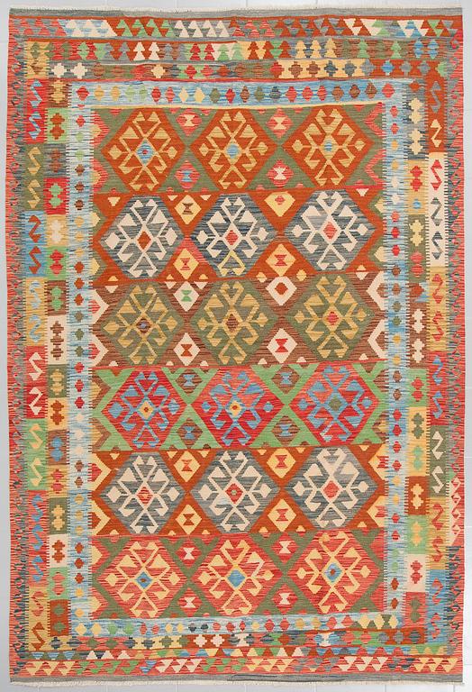 A kelim rug, 290 x 196 cm.