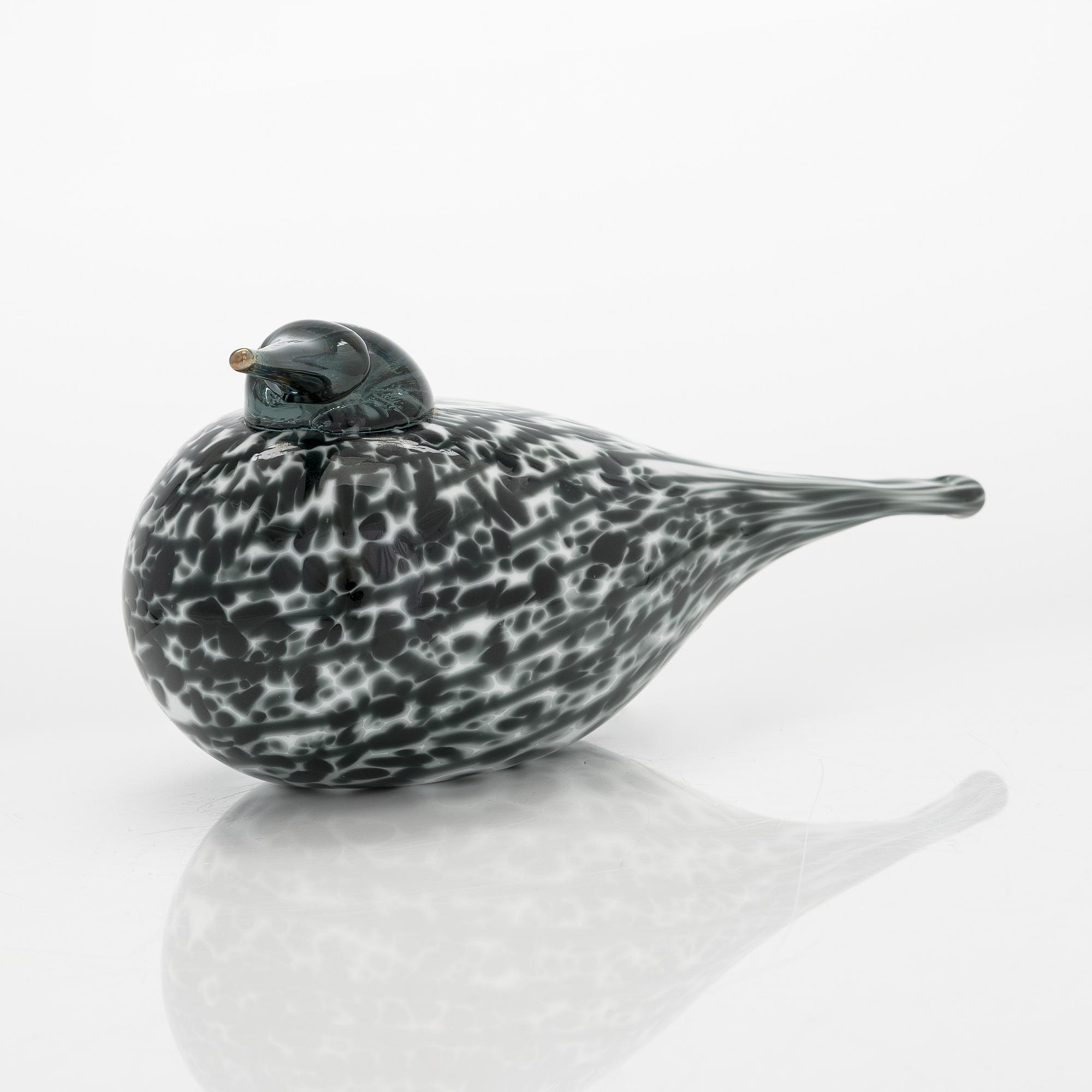 Oiva Toikka, annual glass bird, signed O. Toikka Nuutajärvi 2012.