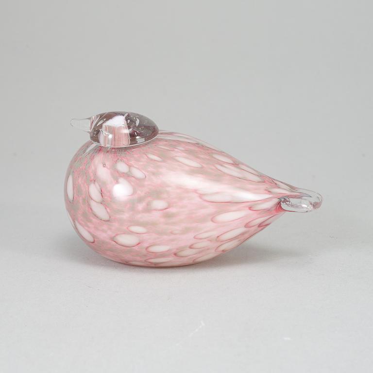 OIVA TOIKKA, glasfågel, Baby Pine Grosbeak, Male
(Baby Taviokuurnan Poikanen), 2007, signerad O. Toikka Nuutajärvi.