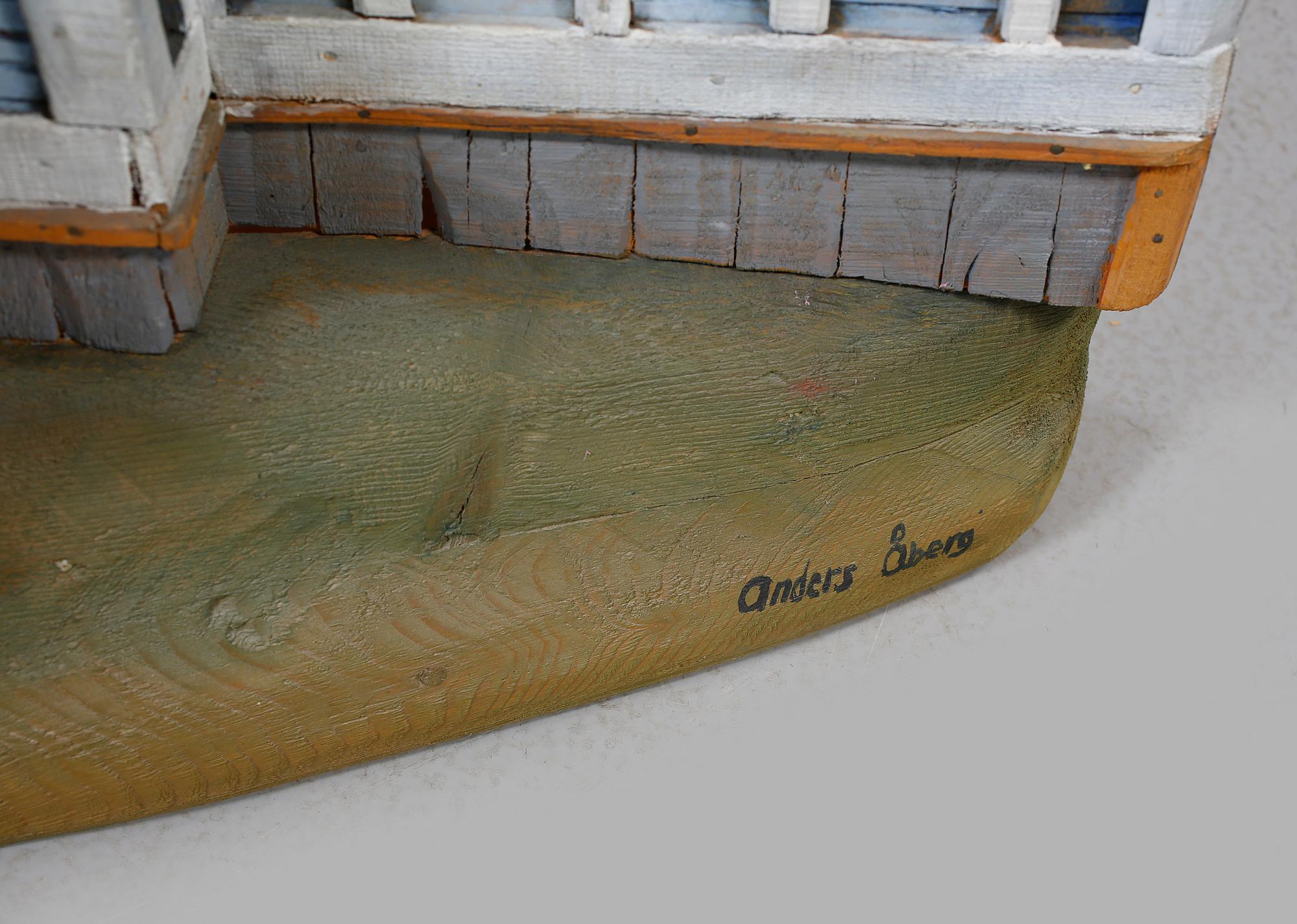 ANDERS ÅBERG, väggskulptur, signerad.