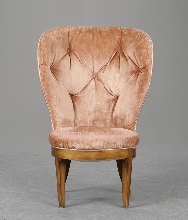 An Uno Åhrén easy chair, Mobilia, Malmö ca 1925.