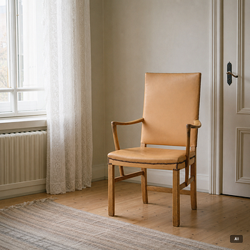 Carl Malmsten, Armchair, “Gustavus”, Åfors Möbelfabrik, second half of the 20th century.