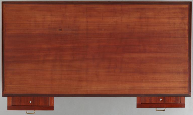 HANS J WEGNER, a mahogany desk model "A 1515" for Plan møbler, Denmark 1940-50's.