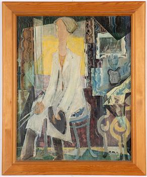 Gustav Mägi, Artist in his studio.