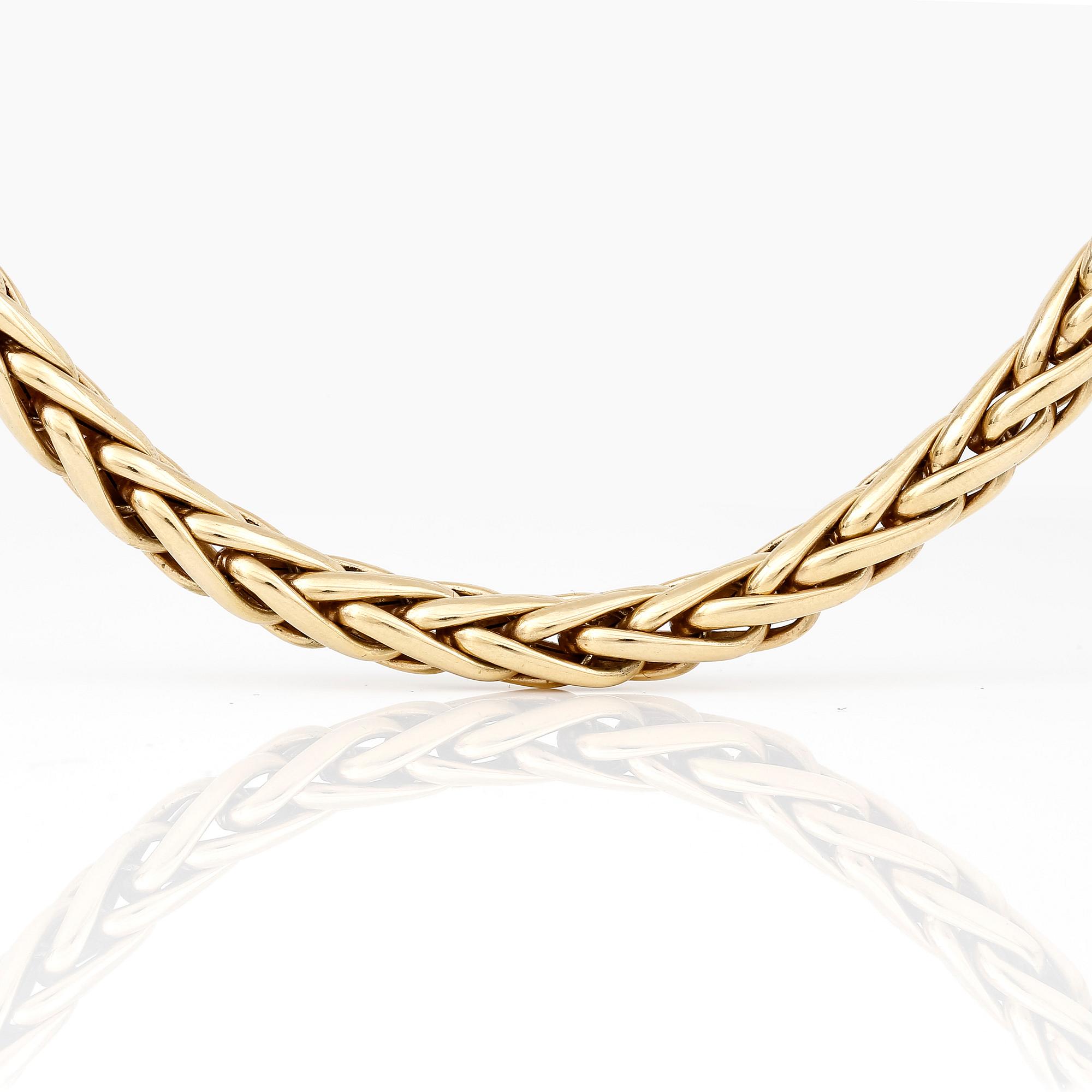 COLLIER, 18K guld, HJ, Italien, 1900-talets andra hälft. Vikt ca 44g.