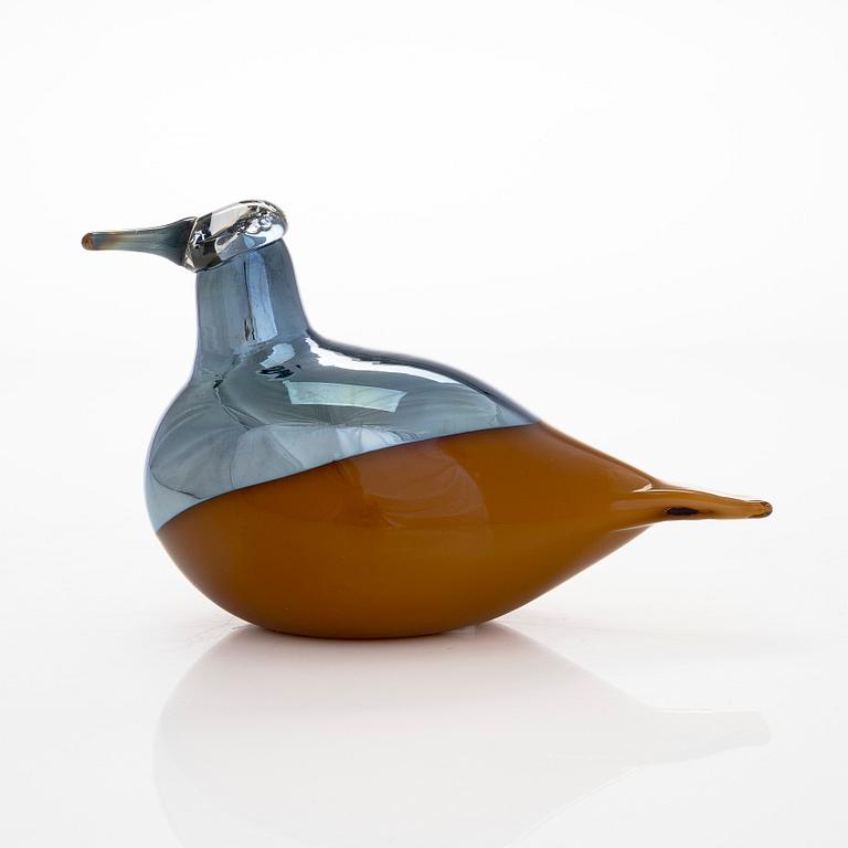 Oiva Toikka, a 'Harvest Puffball' glass bird, signed O. Toikka Iittala 2016.