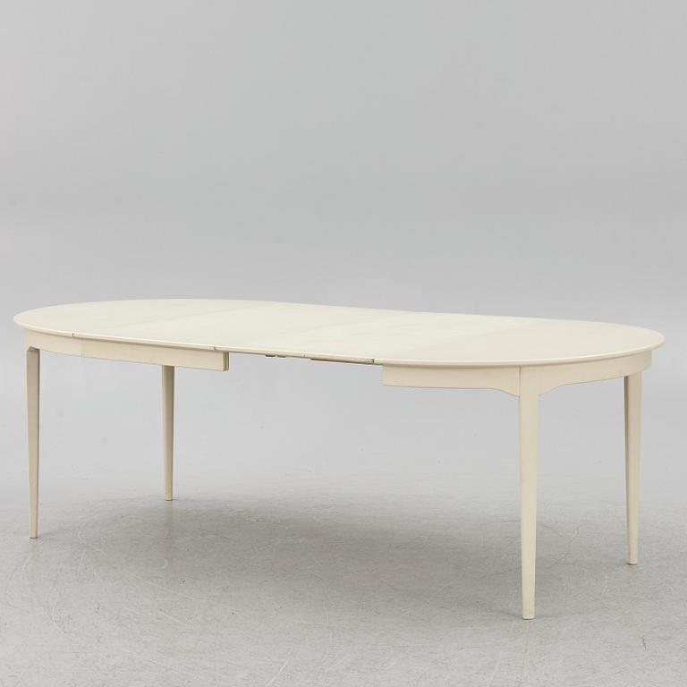 Carl Malmsten, dining table, 2 armchairs, 4 chairs, "Talavid", Waggeryd's Furniture Factory, second half of the 20th century.