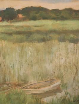 Lotte Laserstein, Lake landscape.