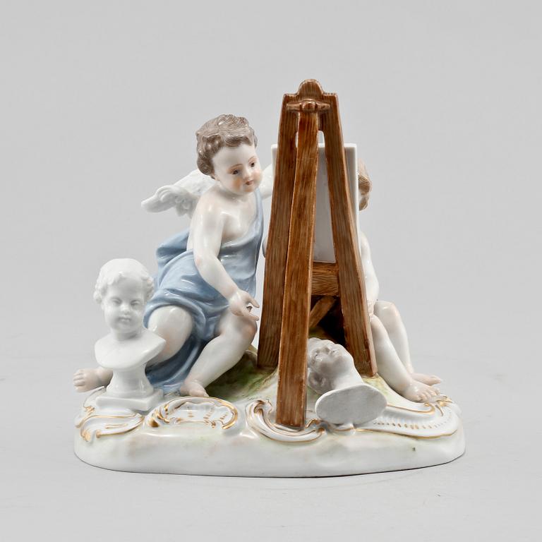 FIGURIN, porslin, Meissen, 1900-talets första hälft.