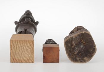 FIGURER, 3 st, Afrika, omkring 1900-talets mitt.