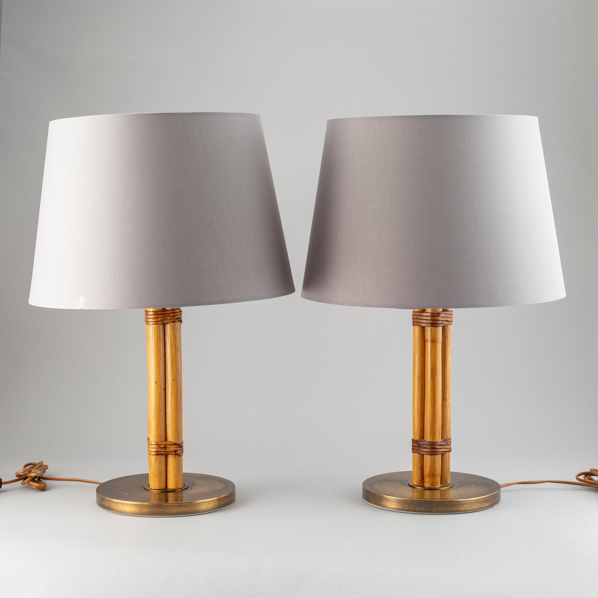 BERGBOMS, a pair of table lamps, second half of the 20th century.