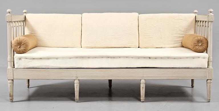 BANKETTSOFFA, gustaviansk, omkring sekelskiftet 1800.