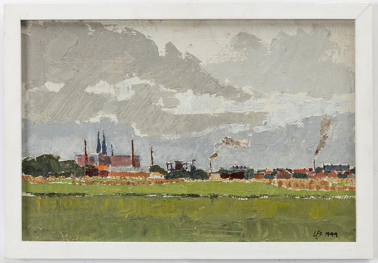 Lars Erik Falk, "Uppsala från söder".