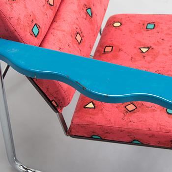 Yrjö Kukkapuro, A 1980s  'Experiment' open armchair for Avarte, Finland.