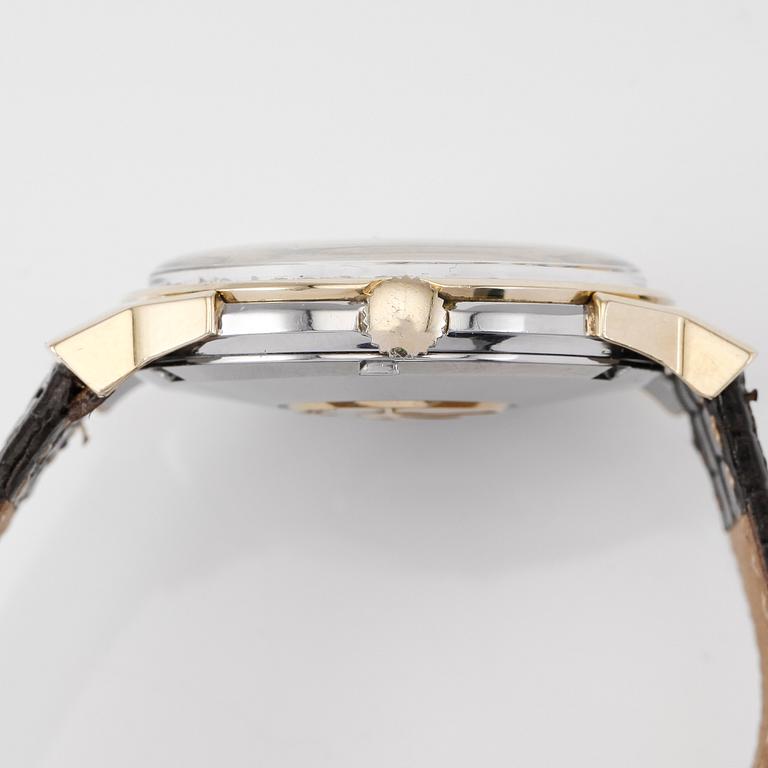 ARMBANDSUR, guld på stål, Omega Automatic Chronometer Officially Certified, Constellation, 1900-talets mitt.