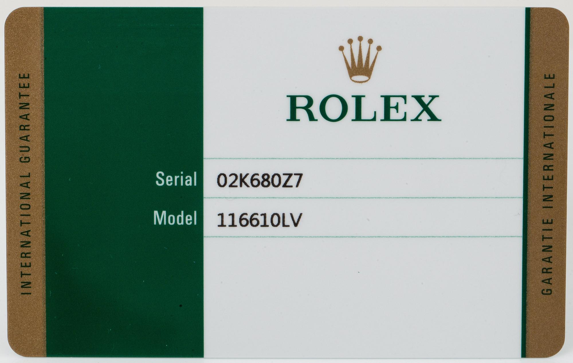 ROLEX, Submariner, "Hulk".