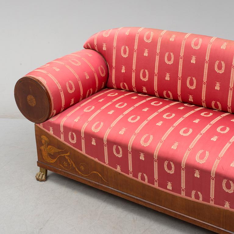 A first half of the 19th century Empire sofa, probably Gothenburg.