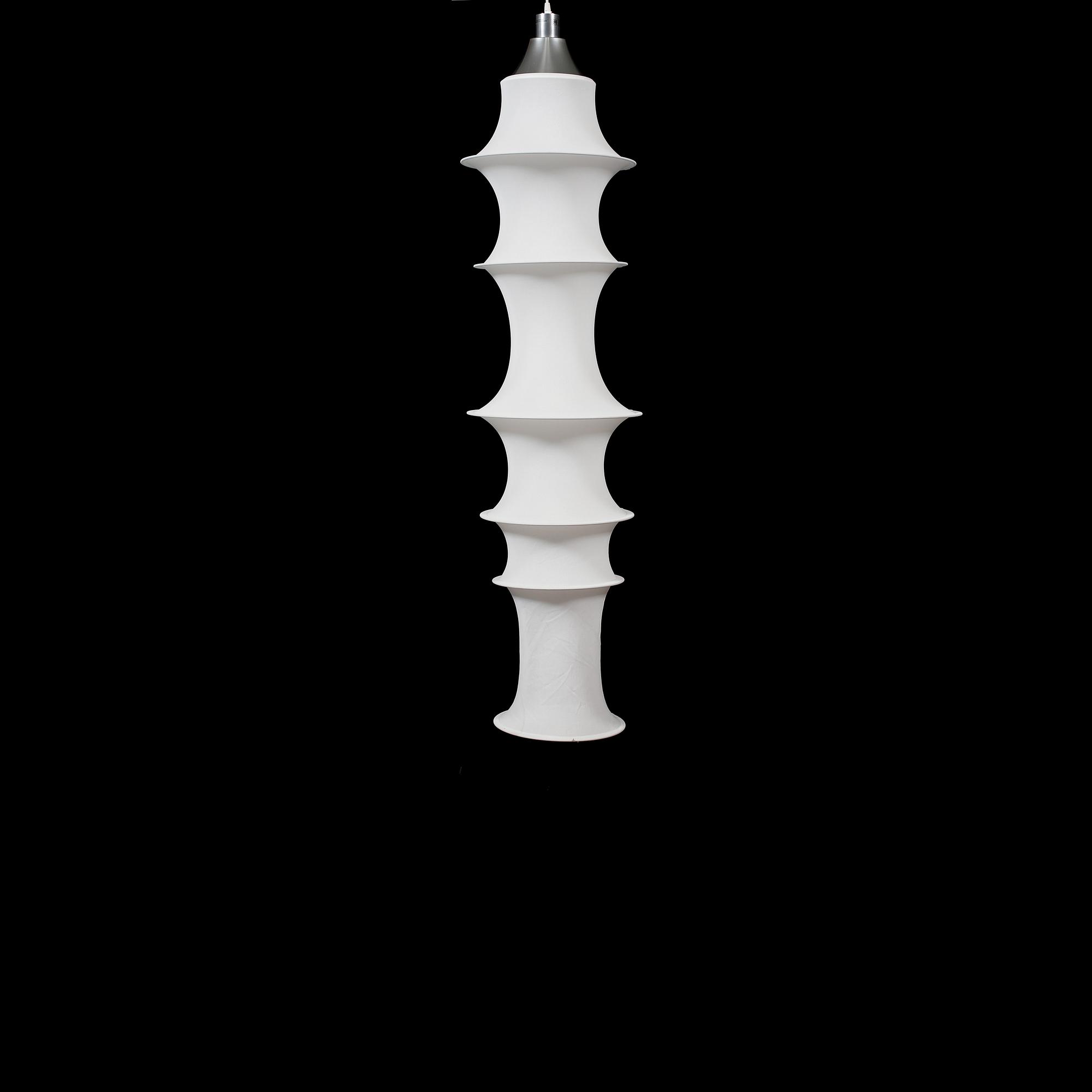 TAKLAMPA, "Falkland", Bruno Munari, Danese, Milano, Italien, formgiven 1964. Höjd ca 165 cm.