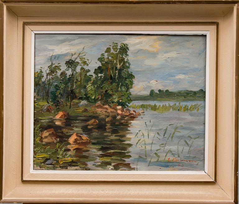 ERKKI KOSONEN, olja på duk, signerad och daterad 43.