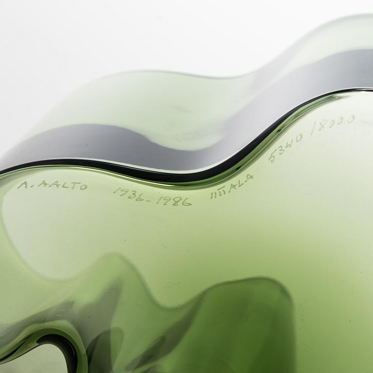 Alvar Aalto, Vas, 50-års jubileumsvas, signerad A. Aalto 1936-1986 Iittala 5340/8000.