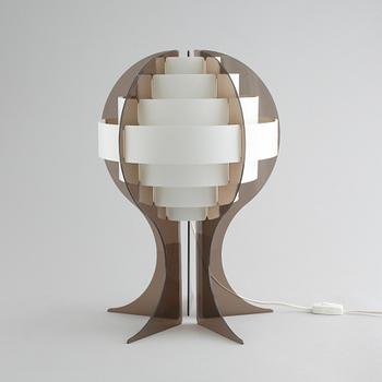 A table lamp, probably by Brylle Jacobsen, third quarter of the 20th century.