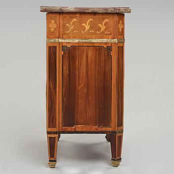 A Gustavian commode signed by Gustaf Foltiern master in Stockholm 1771-1804.