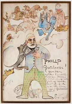 Carl Larsson, "Gratulationsadress till Philip" ("Congratulations address to Philip").