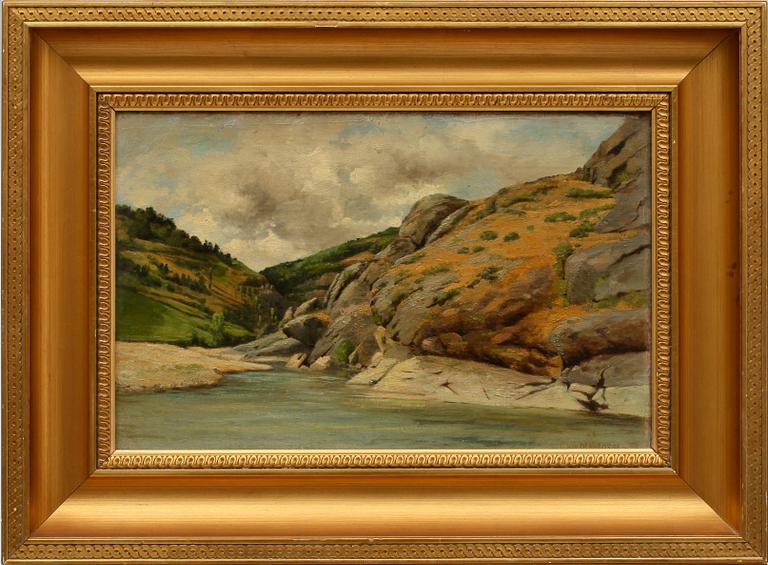 JEAN DESBROSSES, olja på duk, sign.