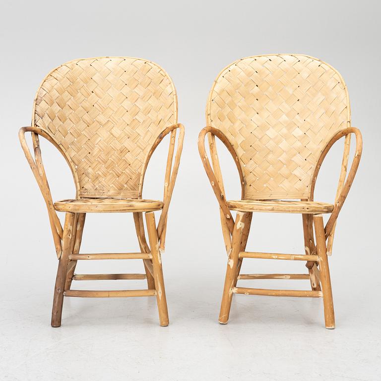 Armchairs, 6 pieces, “LC-Stolen”, Möbelfirma Gösta Westerberg, circa mid-20th century.