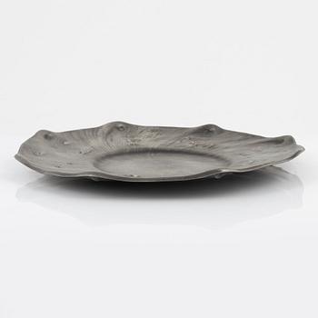 Olof Ahlberg, a pewter dish, Schreuder & Olsson, Stockholm, 1987.