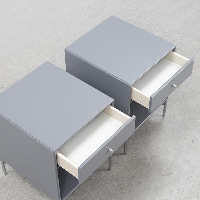 Peter J. Lassen, a pair of bedside tables from Montana, Denmark.