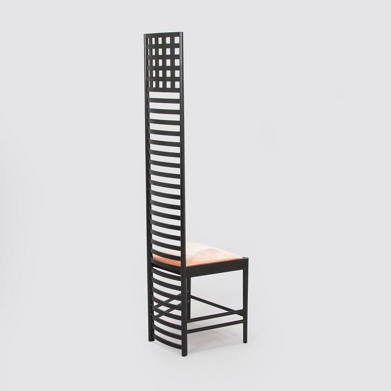 Charles Rennie Mackintosh, a 'Hill house 1' chair for Cassina, designed in 1902.