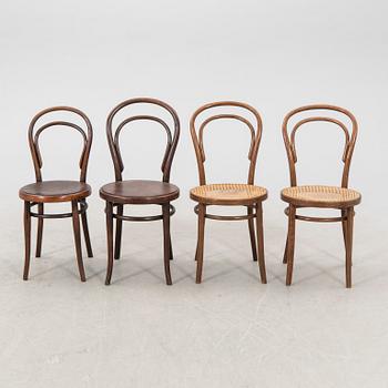 A set of four similar chairs early 1900s.
