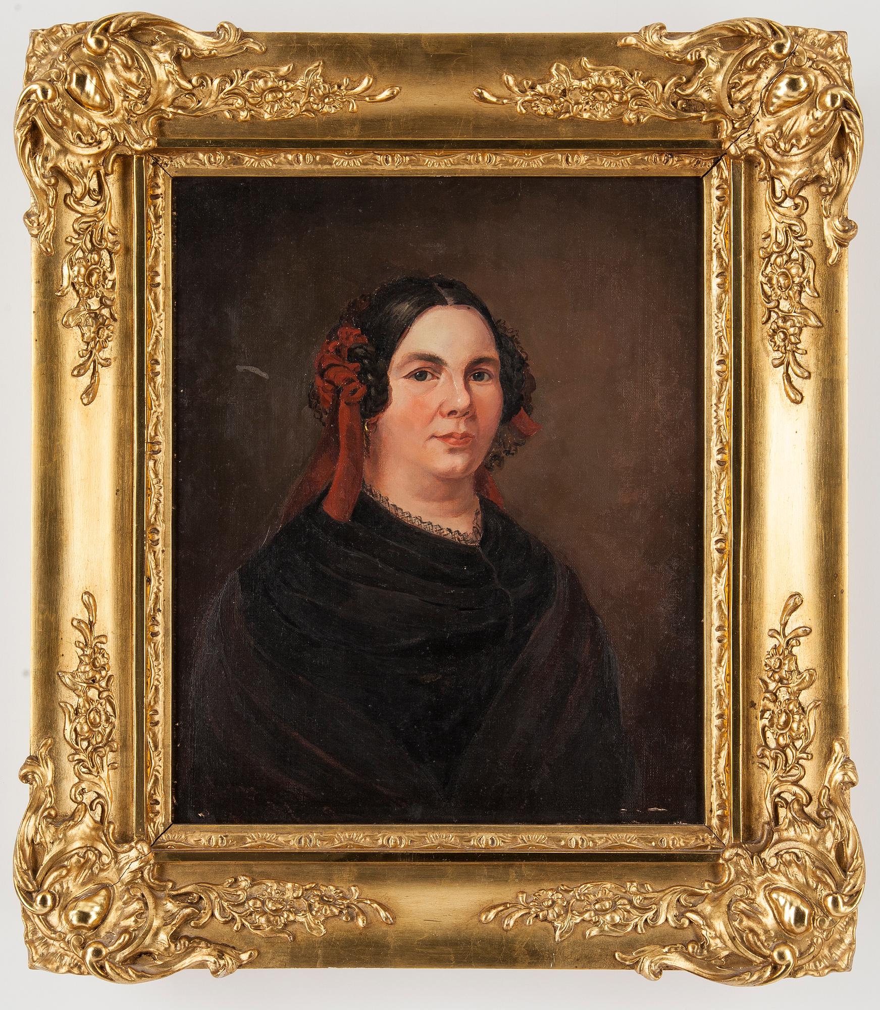 OKÄND KONSTNÄR, ett par, olja på duk, ej signerade, 1800-tal.