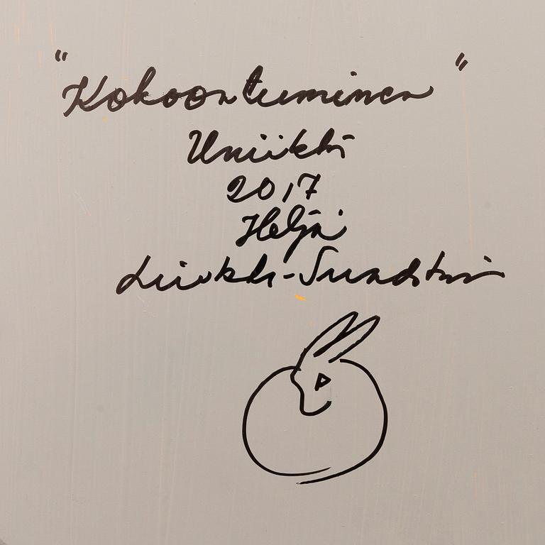 HELJÄ LIUKKO-SUNDSTRÖM, unikt dekorationsfat, signerad Heljä Liukko-Sundström 2017.